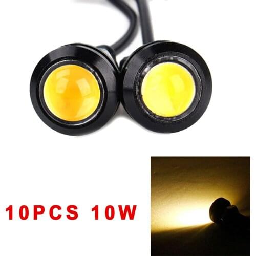 Amber Eagle Eye Light Car 18mm COB Daytime Running Lamp Tail/Head Turn Signal