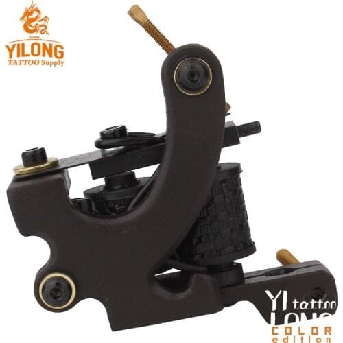 Chrome Tattoo Machine For Beginner Tattoo Apprentice Machine 10 Warps Coil Guns For Liner and Shader Free Shipping