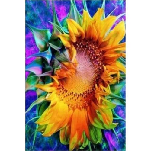 Sunflower Diamond Embroidery Painting Full Mosaic Rhinestones Stickers Wall Decor Puzzle Picture Toy Diamond Dotz Large Size