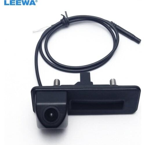 LEEWA Special Car Rearview Trunk Handle Parking Camera For Skoda Octavia 2010~2012 #CA2852