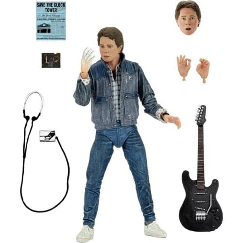7-inch Back To The Future Classic Figure Doll Model Scene Display Toy Doll Model Pvc Static Resin Decoration Collection Gift