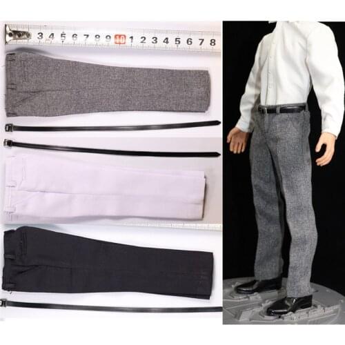 1/6 Scale Costume Male Office Gentleman Suit Pants Trousers Clothing For 12 Inches Action Figure Body Doll Accessories