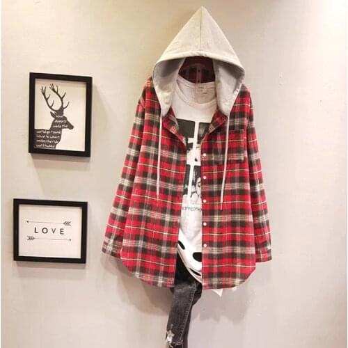 2020 Fashion Women Plaid Shirt Chic Checked Blouse Long Sleeve Female Casual Plus Velvet Warm Shirts Loose Cotton Tops Blusas