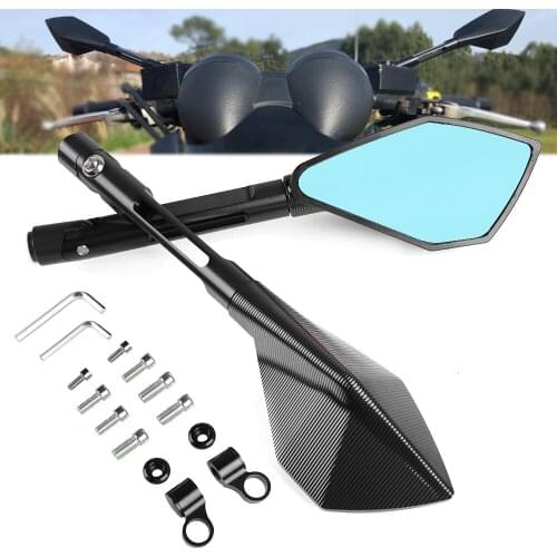 Motorcycle Rearview Mirror Rear View Mirror for YAMAHA FZ1 FZ6 MT-07 MT-09 MT-10 KAWASAKI ER-6N Z1000 Z750 CNC ALL Aluminum Case