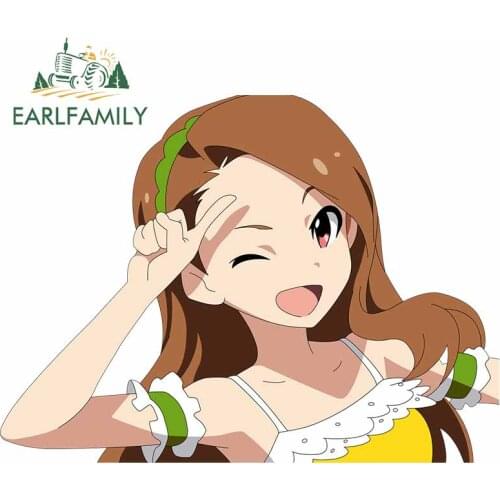 EARLFAMILY 13cm x 9.6cm For Anime Personality Car Stickers Vinyl Material Decal DIY Funny Waterproof Scratch-Proof Decoration