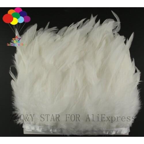 Natural turkey feather 10-15CM dyed white bleached DIY stage performance costume craft jewelry feather