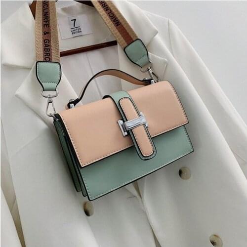 2019 New Quality Flap Shoulder Bag Cute Girl Hit Color Portable Satchel Bag Hot Sale Fashion Brand Crossbody Messenger Bag Drop