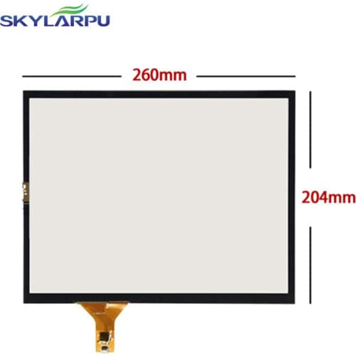 Skylarpu 260mm*204mm Capacitive touch panel Glass External screen of touch screen 260mmx204mm Handwritten screen Free shipping
