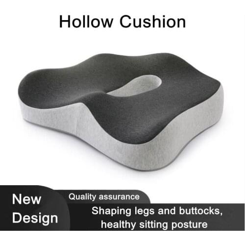 Memory Foam Seat Cushion Orthopedic Pillow Coccyx Office Chair Cushion Support Waist Back Cushion Car Seat Hip Massage Sets