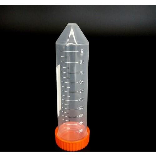 Centrifuge Tube Sample EP Tube 50 ml With Clear Scale Bottom Tip Plastic Test Tube With Screw Cover 50 / PK
