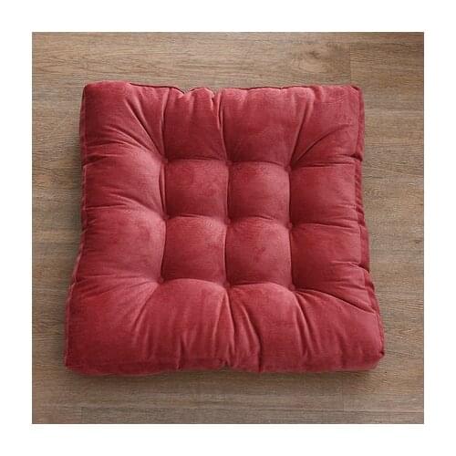 Simple Solid Color Throw Floor Pillow Soft Sofa Window Chair Seat Cushion Plush Thickened Tatami Mattress Butt Pads Home Decor