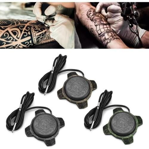 Q1QD 1PC Professional Metal Tattoo Foot Pedal Power Switch with Cable for Tattoo Machine Power Supply