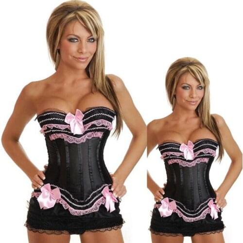 Sexy Bustier and Corset Women Gothic Corset Waist Trainer sexy lingerie bodysuit Slimming Underwear Corselet 068