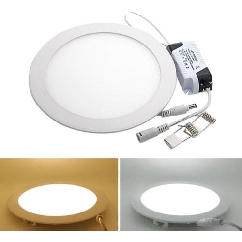 Ultra thin design 3W/6W/9W/12W/15W/25W LED ceiling recessed grid downlight/ slim round panel light / LED light free shipping
