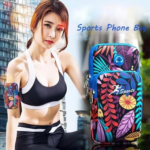 Universal Running Hiking Mobile Phone Armband Bag Holder Outdoor Sport Arm Pouch Bag For Phone Sports Running Armband Bag