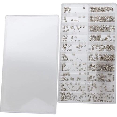 500pcs/Set Mix Size Metal Watch Crown Tubes Assortment Professional Watch Repair Tools Parts Replacement