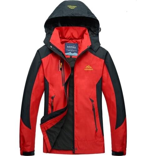 Women Hiking Jacket Trekking Travel Spring Autumn Windbreaker Waterproof Windproof Breathable Outdoor Camping Climb Hooded Coat
