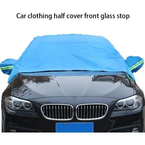Winter waterproof car windshield sunshade protective cover universal car and Suv with rearview mirror protective cover