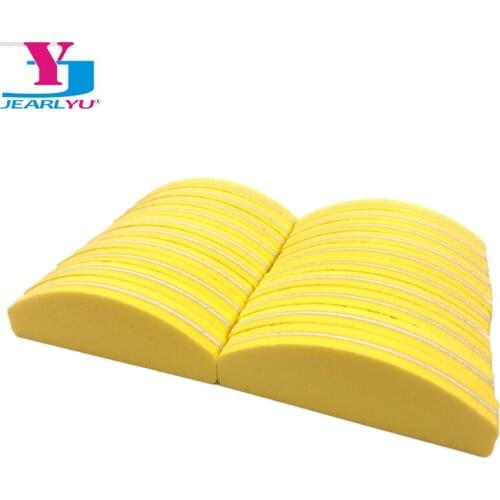 20 Pcs Sanding Nail File Buffer Block Banana UV Gel Polish DIY Manicure Pedicure Yellow Buffers Files
