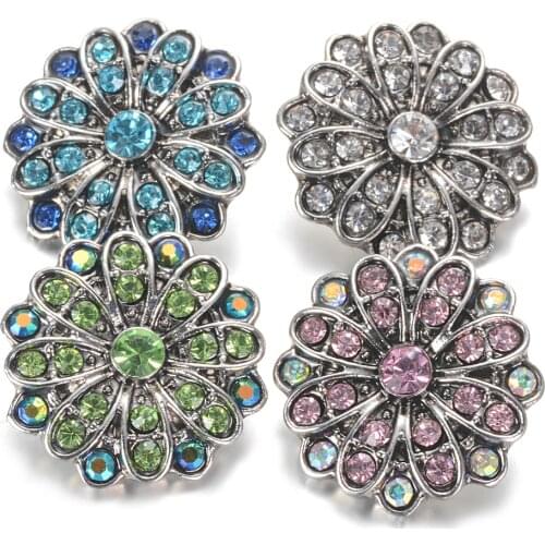 2019 Newest Gingersnaps Jewelry 4 Colors 18mm Vocheng Snap Charms Interchangeable Jewelry Snap Button Vn-2006