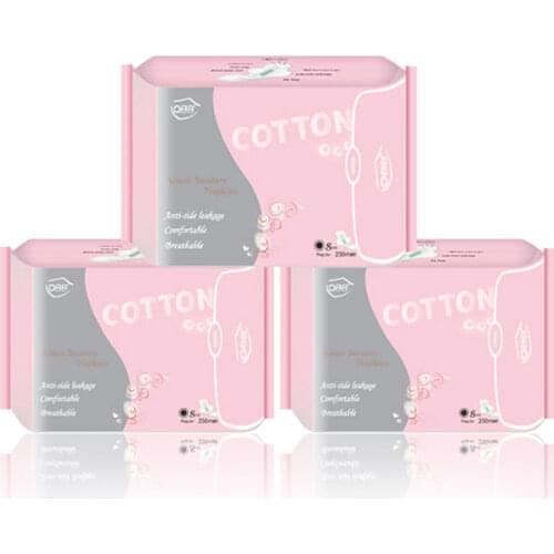 3 pack Anion Sanitary Napkin Pads Panty Liners Women Menstrual Pad Feminine Hygiene Pads Remove Yeast Infection Sanitary Pads