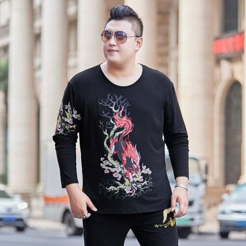 5XL 6XL 7XL 8XL Winter Big Sale Men T-Shirt Long Sleeve Cheap Autumn Plus Large Size Big Tshirts Cotton Home Black Tees