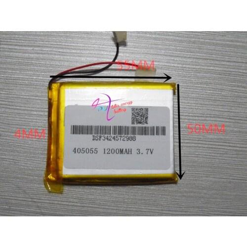 Best battery brand 3.7V tablet battery 405055 ebook MP4 navigator 1200mAH 045055
