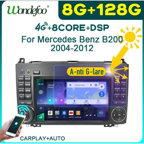 2 din android 10 car radio screen PX6 For Mercedes Benz W245 B200 2004-2012 W169 W639 Viano W906 Sprinter VW Crafter Multimedia