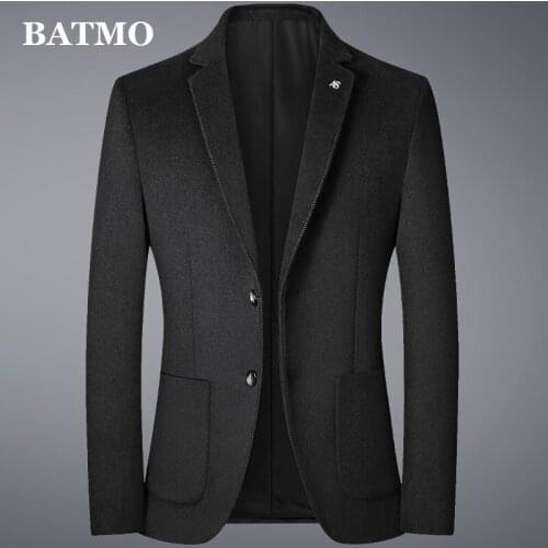 BATMO 2021 new arrival autumn high quality Wool blazer men,male jackets,plus-size M-XXXL 9806