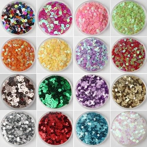 3mm Sequin PVC Flat Round Loose Sequins Paillettes Sewing Wedding Craft Dress Caps Shoes DIY Handmade Accessories 3000pcs(10g)