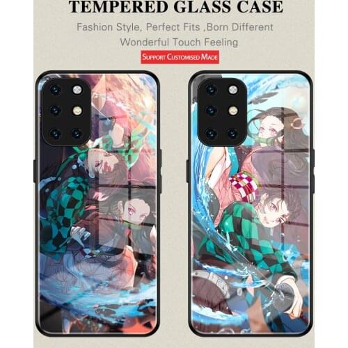 Demon Slayer Kamado Nezuko Tanjirou Tempered GIass Anti-Drop Cover For Oneplus 6 6T 7 7Pro 7T 7TPro 1+8 8Pro 8T 9 9Pro Nord