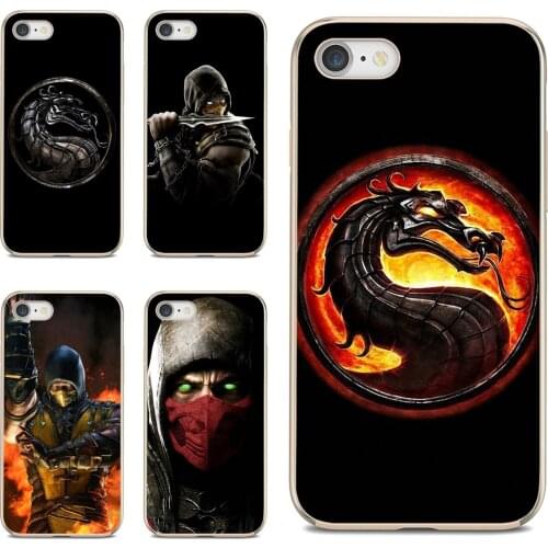 For Apple iPhone 10 11 12 Pro Mini 4S 5S SE 5C 6 6S 7 8 X XR XS Plus Max 2020 Soft Cases Cover Scorpion-in-Mortal-Kombat-X-Mask