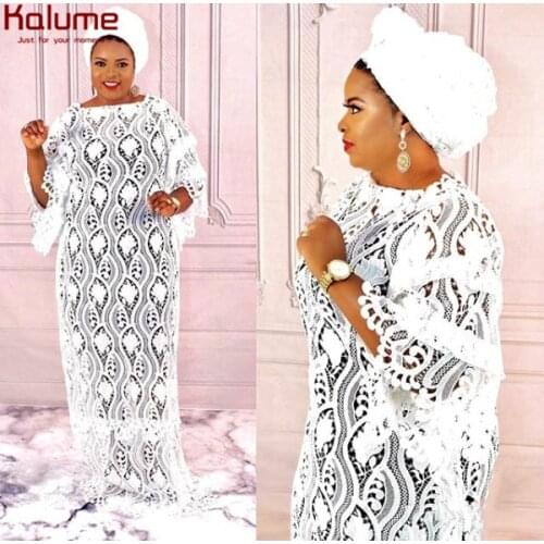 Kalume Soluble Lace Guipure Lace Fabric High Quality Nigerian Cord Lace Fabric Sewing African Lace Fabric For Wedding Dress 2021