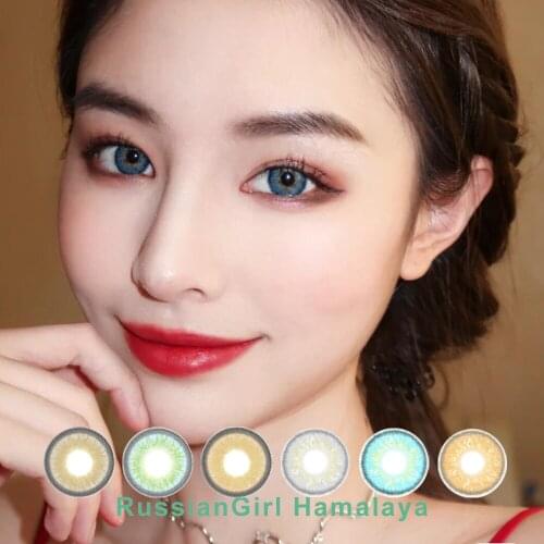 Natural Look 4Colors Contact Lenses Russiangirl Iceland Series Contact Lens Fashion Colored Contacts Non Prescription 1pair
