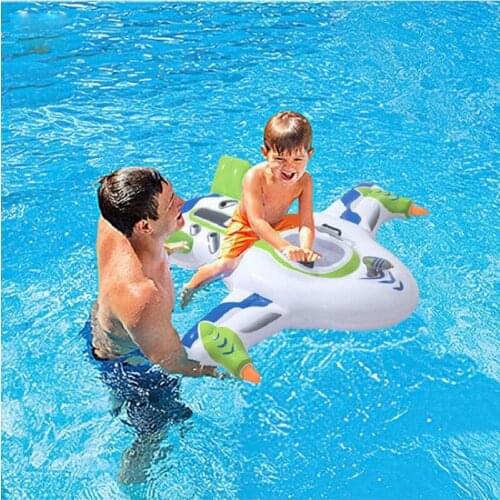 LazyChild Airplane Rider Pool Float Inflatable Pool Floating Toy for Party Sea Swimming Ring Pool Party Toy For Swimming