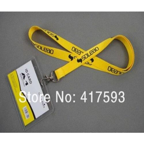 LOGO imprint silk screen polyester neck lanyard,custom cheap discount blue flat plain lanyard with white logo printed neck strap