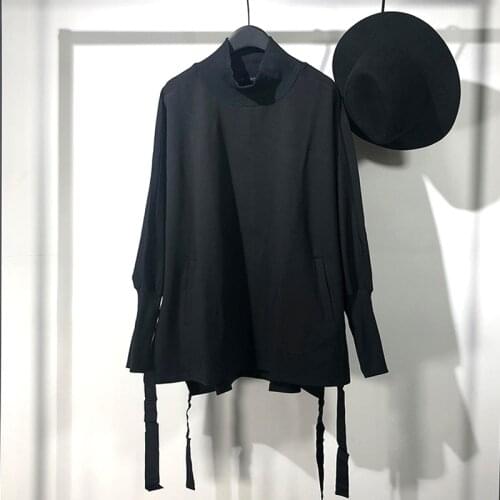 Owen seak Men Hoodies Sweatshirts High Street Mens Clothing Spring Men Solid Black Hoodies Sweatshirts