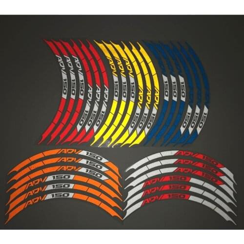 Motorcycle sticker wheel sticker reflective rim decoration waterproof decal custom for Honda ADV150 adv 150