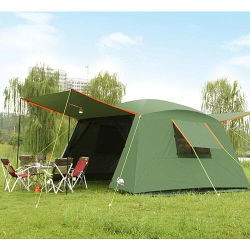 One Bedroom 5-8 Person Tent Tienda Tente Fishing Pergola Camping Self-Driving Beach Auvent Barbecue Outdoor Awning Toldo