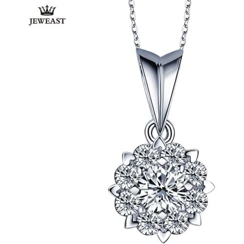 18K Pure Gold Pendant Real AU 750 Solid Gold Charm Good Nice Diamond Upscale Trendy Classic Party Fine Jewelry Hot Sell New 2020