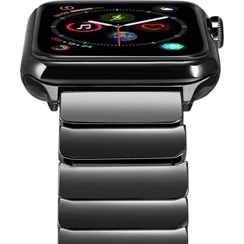 Ceramics bands for apple watch strap 44mm 40mm Series 5 4 3 correa for iwatch band 42mm 38mm Link Bracelet Armband pulsera wrist