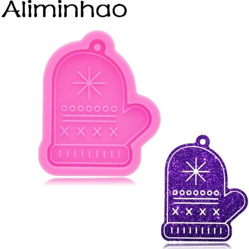 DY1057 Glove shape Silicone Keychain Mold, Resin Molds DIY Crafting with Epoxy, Resin art DIY Handmade Charms Mold