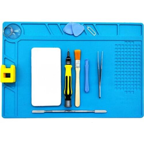 Silicone Mobile Phone Repair Pad Heat Resistant Insulation Mat Soldering Welding Mats Table Work Pad Computer Phone Repair Tools