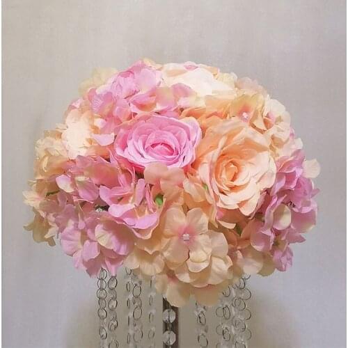 Wedding decoration road lead artificial round flower ball wedding table centerpiece flower balls Arch flower