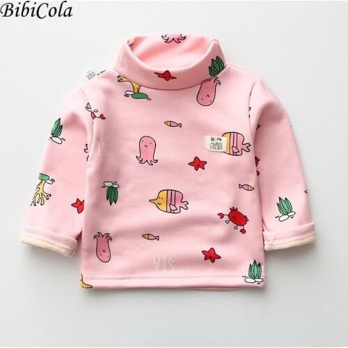 Warm Childrens Sweaters Baby Boys Girls Kid Winter Clothing Infant Cartoon Urtleneck Sweater Pullovers Toddler O-neck Sweater