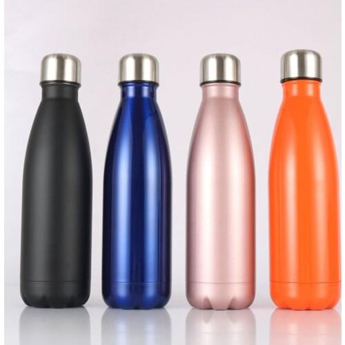 Free Custom logo name Double-wall Insulated Vacuum Flask Stainless Steel Heat Thermos For Sport Water Bottles Portable Thermoses