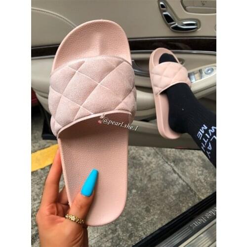 Ladies Fuzzy slippers Women shoes Outside shoes designer slippers women famous brands Comfortable Faux Fox fur Winter slippers