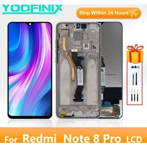 6.53" Original For Xiaomi Redmi Note 8 Pro Display LCD Touch Screen Digitizer Display Replacement Parts For 2015105 M1906G7I LCD