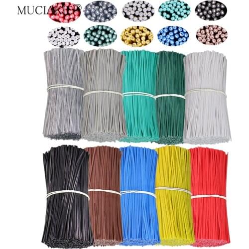 MUCIAKIE 100PCS Round Gardening Cable Ties Power Wire Loop Tape Flower Plant Twist Tie Line Climbing Vines Ligature Fixed String