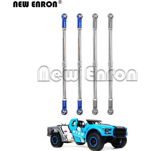 LOS234003 2Pc Stainless Steel Rear 150MM Suspension Upper Links 7MM Thicker For RC Car Losi Race 1/10 Rey Rock Desert Truck